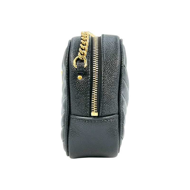 Saint Laurent ルー ミニ レザー チェーンショルダーバッグ - ブラック