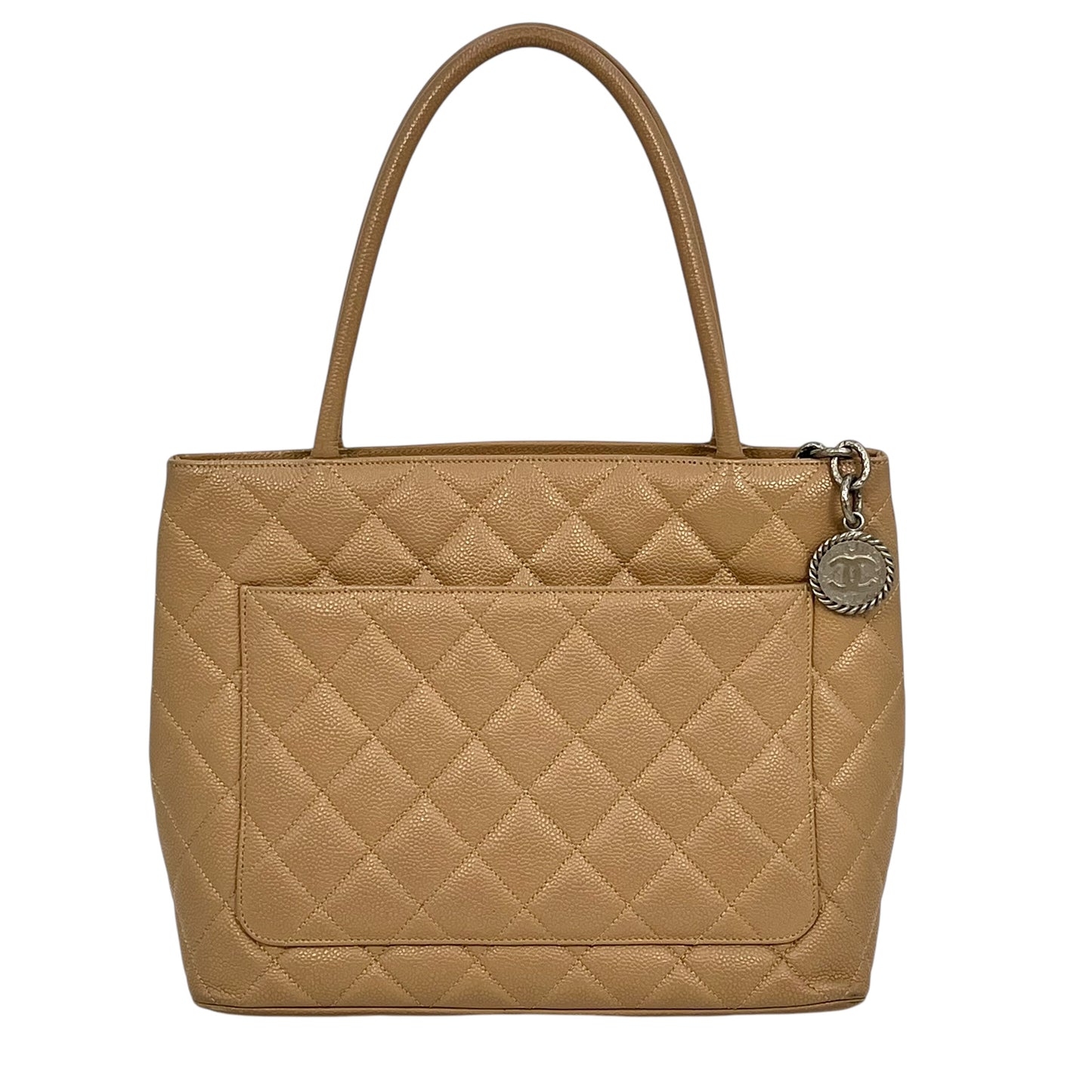 CHANEL Reprinted tote SVmetal fittings