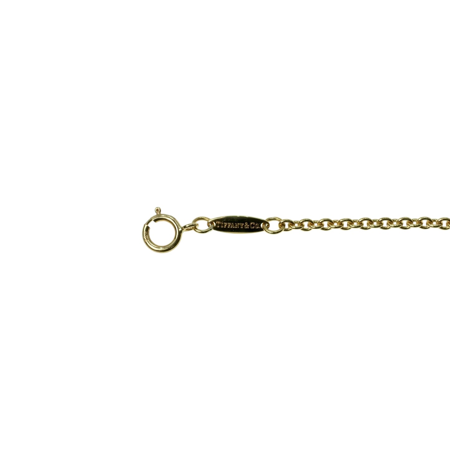 Tiffany Mini Open Heart Bracelet 18KYG Jewelry