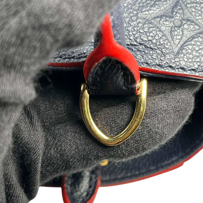 Louis Vuitton Monogram Empreinte Montaigne BB Hand Bag - Navy