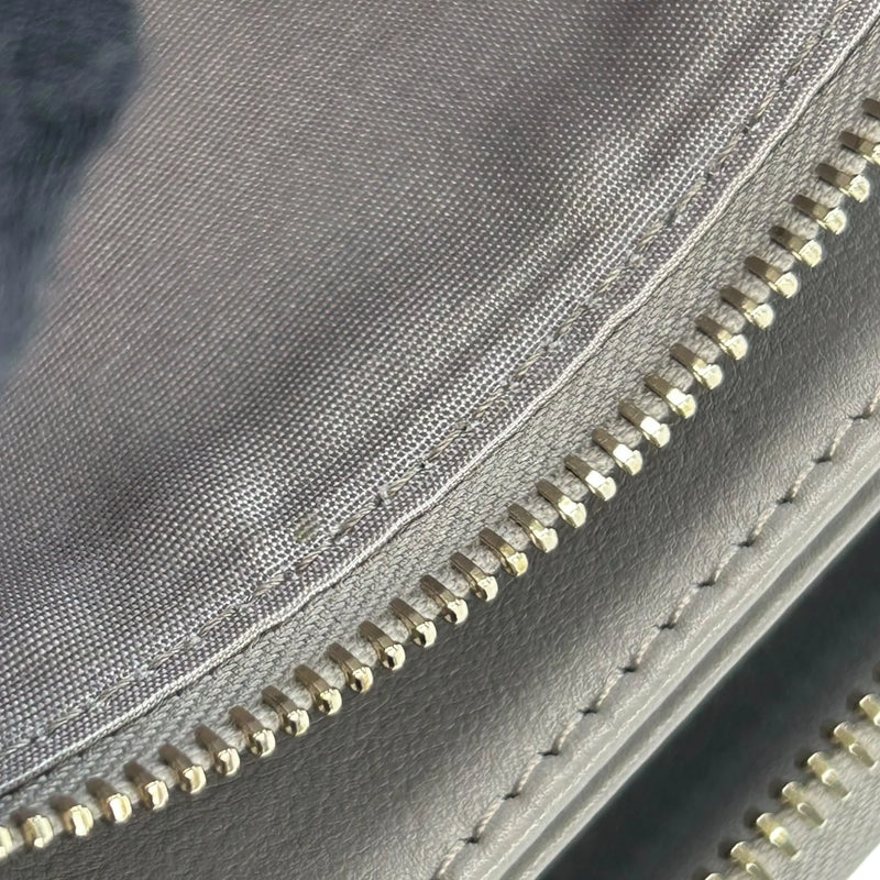 Valentino Rockstud Round Fastener Long Wallet - Gray