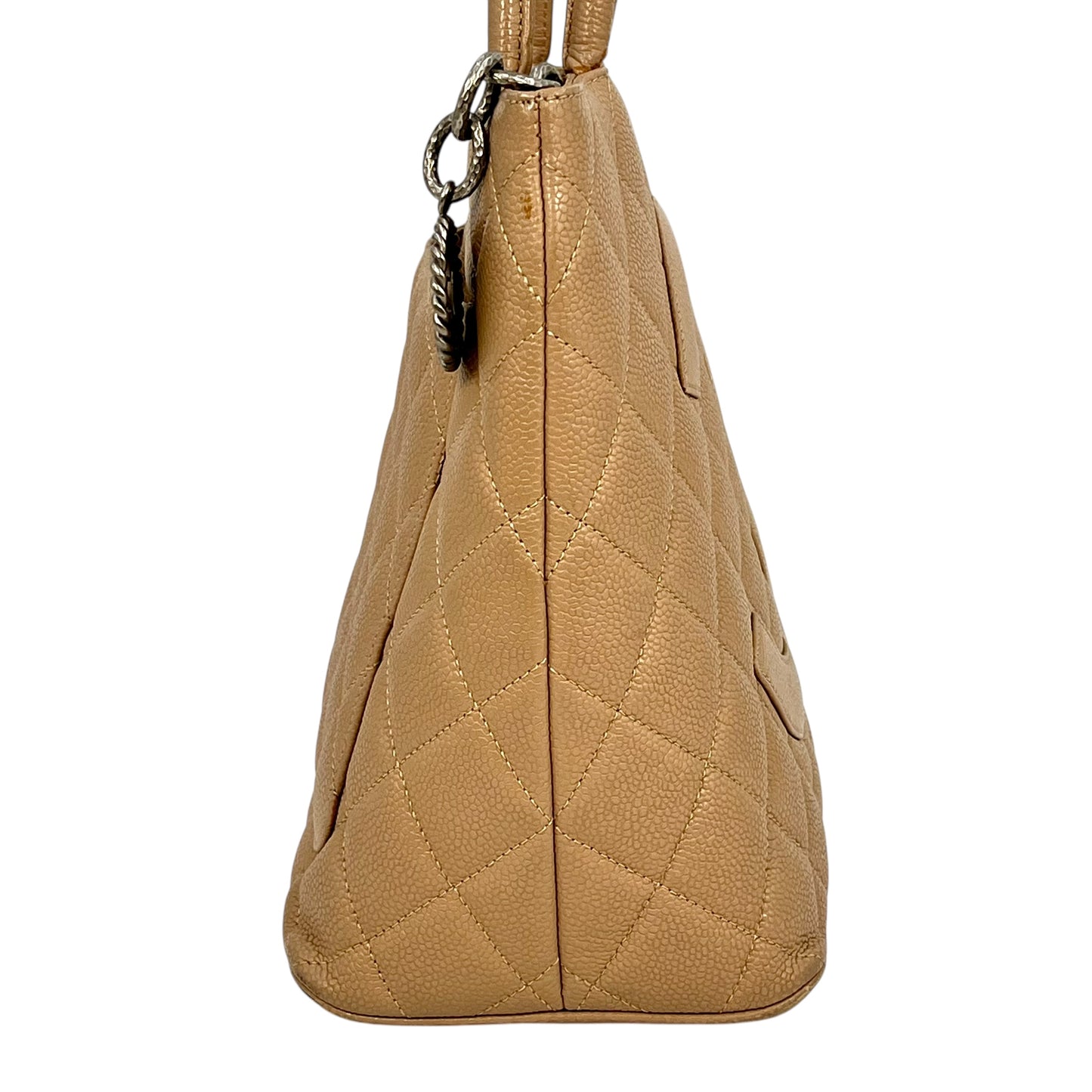 CHANEL Reprinted tote SVmetal fittings
