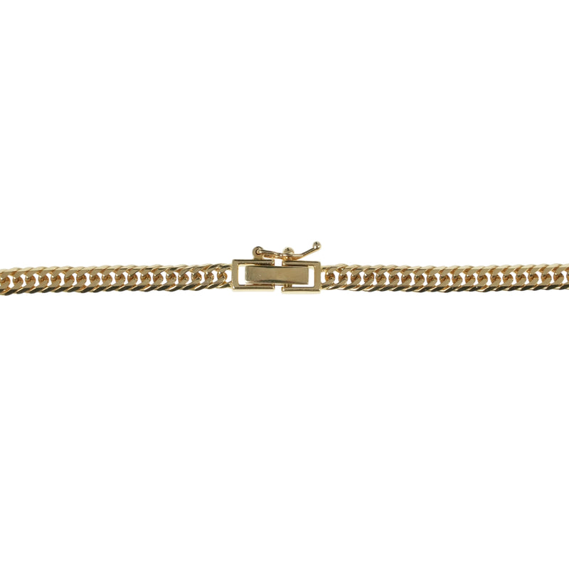 K18 Gold Curb Chain Necklace