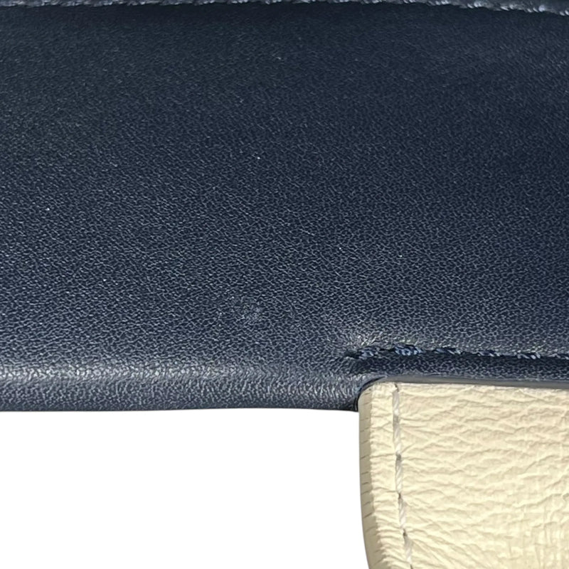 CHANEL Matelasse Tweed and Quilted Aged Calfskin Medium Hand Bag Chain Shoulder Bag - Navy