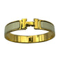 HERMES Clic H Cream Gold