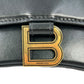 BALENCIAGA Hourglass Hand Bag 2way Black