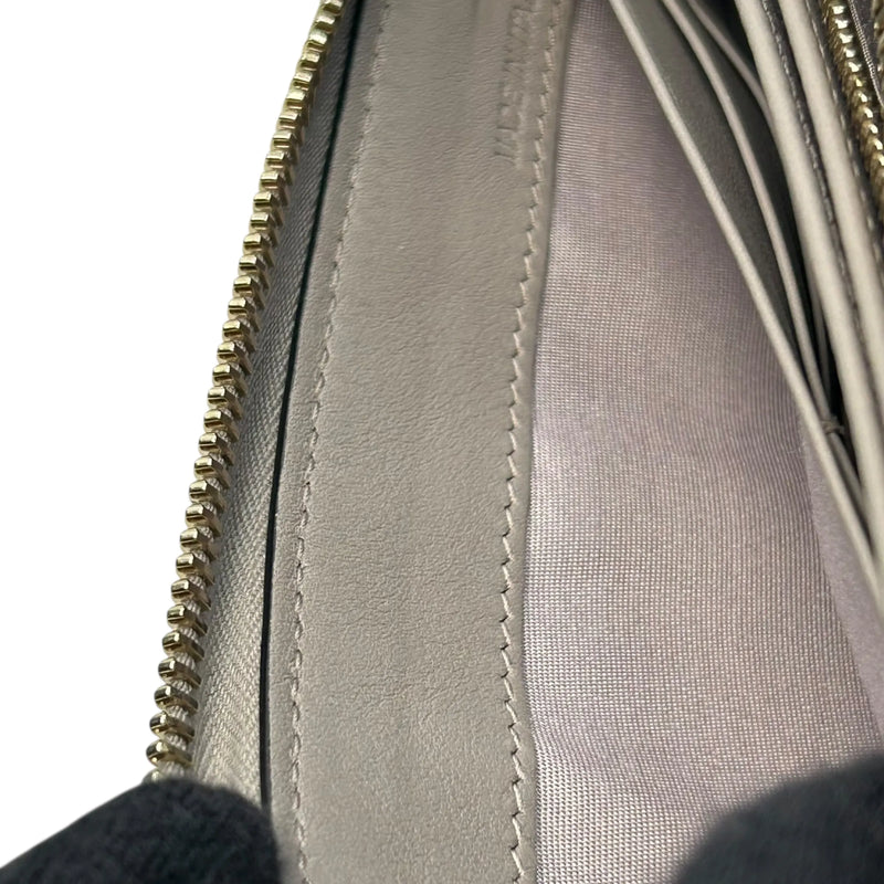 Valentino Rockstud Round Fastener Long Wallet - Gray