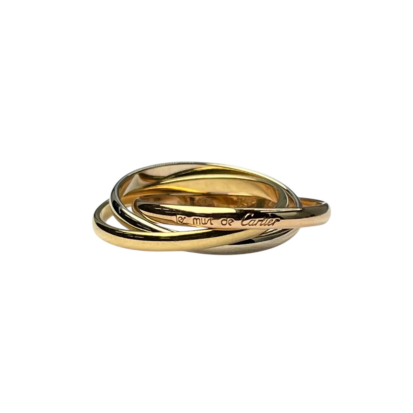 Cartier Trinity Three Tone Ring 18K Jewelry
