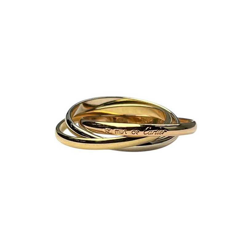 Cartier Trinity Three Tone Ring 18K Jewelry