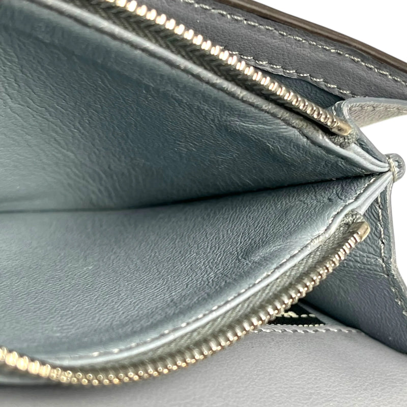 FENDI Peekaboo Continental Long Wallet - Blue 