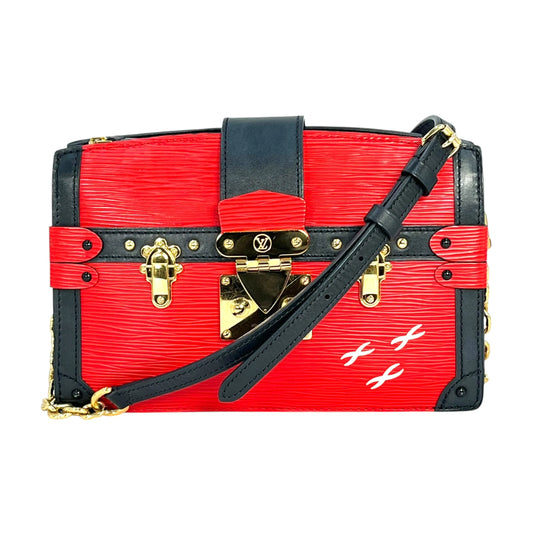 LOUIS VUITTON Trunk Clutch Epi Leather Shoulder Bag - Red 
