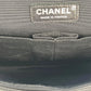 CHANEL Double Flap Bag Calf Chain Shoulder Bag - Black / White
