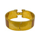 HERMES Clic Clac H Enamel Bracelet GM Nude Gold