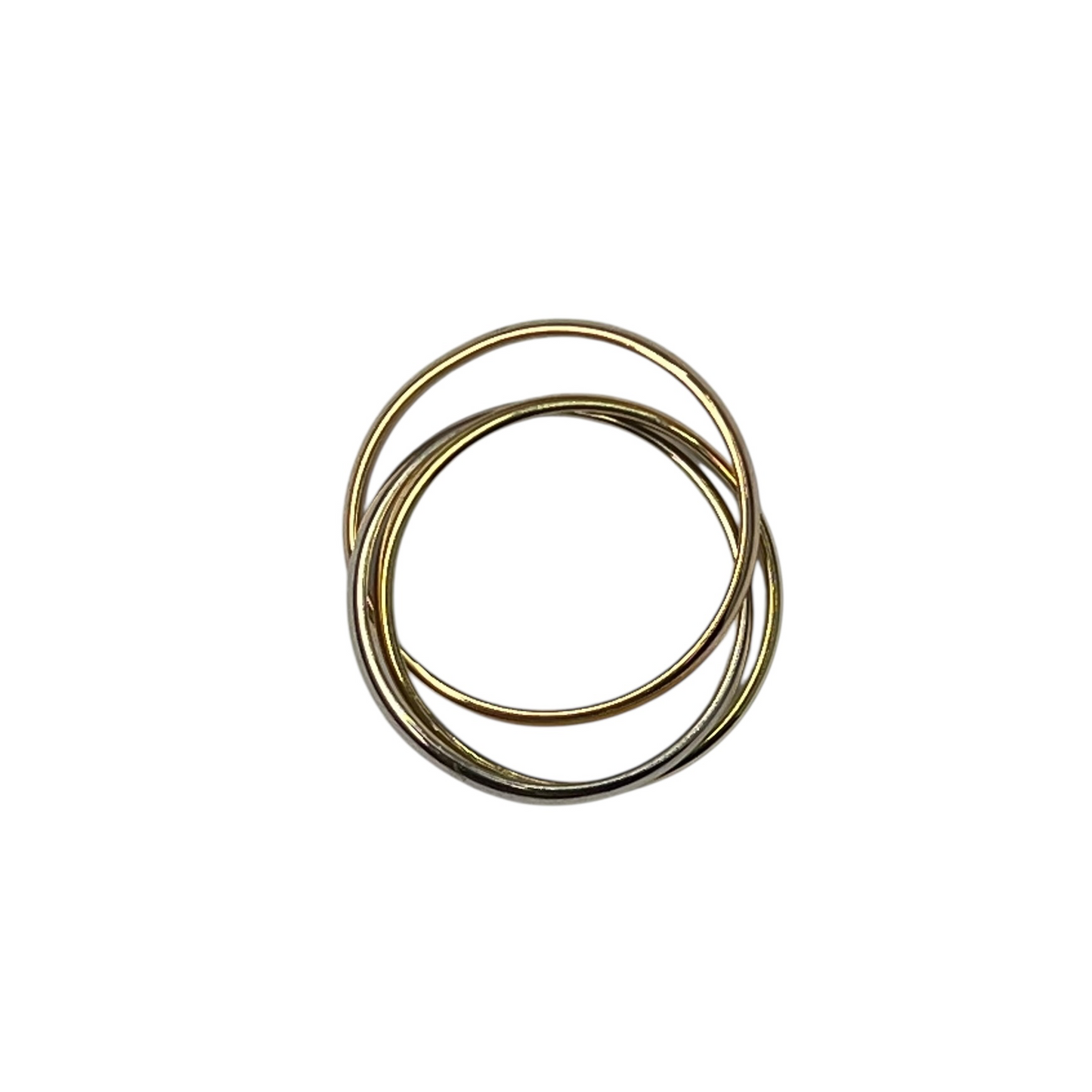 Cartier Trinity Three Tone Ring 18K Jewelry