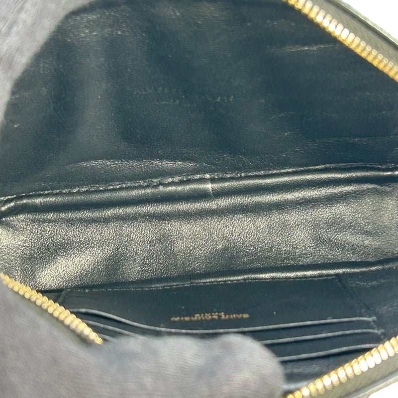 Saint Laurent ルー ミニ レザー チェーンショルダーバッグ - ブラック