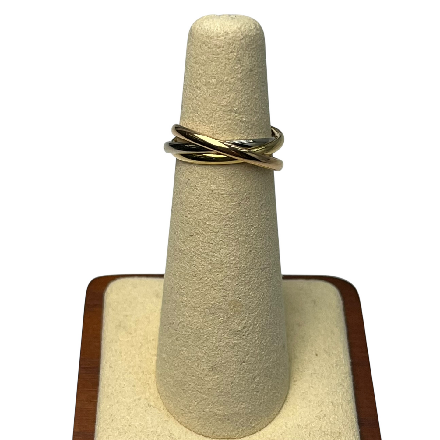 Cartier Trinity Three Tone Ring 18K Jewelry