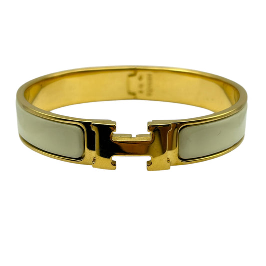 HERMES Clic H Cream Gold