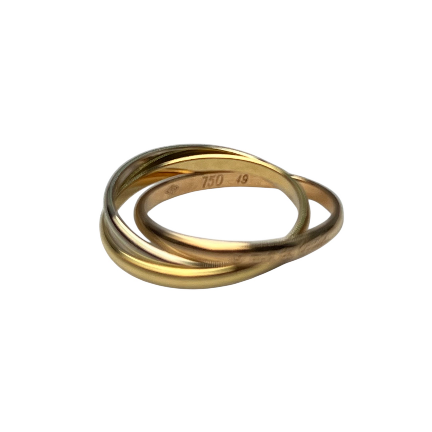 Cartier Trinity Three Tone Ring 18K Jewelry