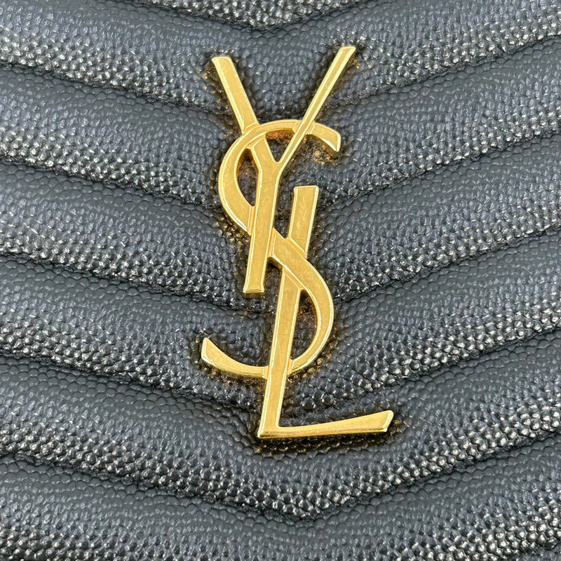 Saint Laurent ルー ミニ レザー チェーンショルダーバッグ - ブラック