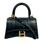 BALENCIAGA Hourglass Hand Bag 2way Black