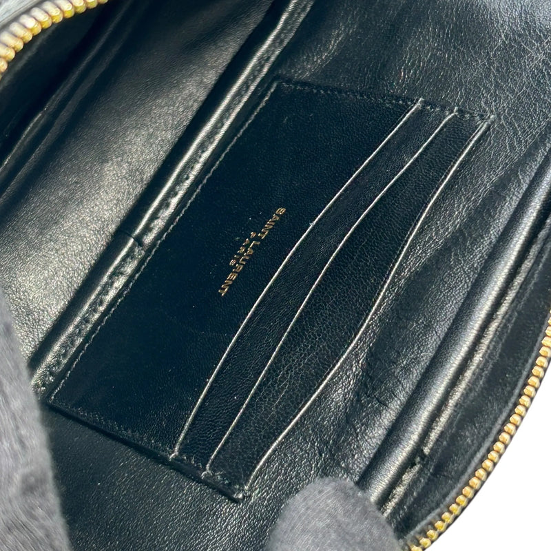 Saint Laurent ルー ミニ レザー チェーンショルダーバッグ - ブラック