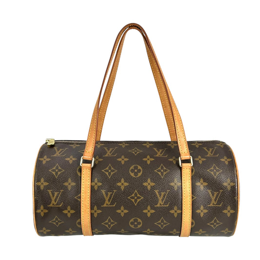 Louis Vuitton Papillon 30 Monogram Canvas Handbag - Brown 