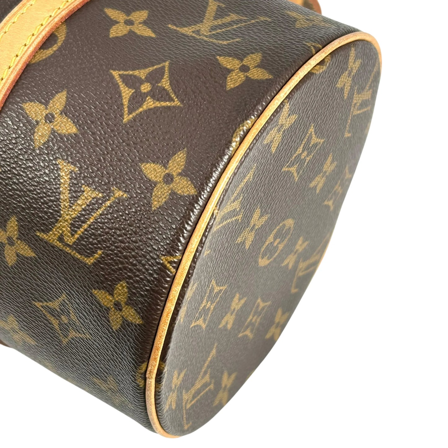 Louis Vuitton パピヨン30 モノグラム キャンバス ハンドバッグ - ブラウン