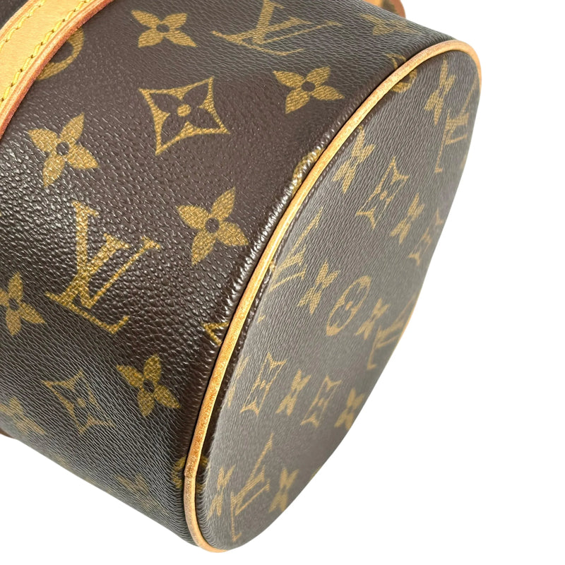 Louis Vuitton パピヨン30 モノグラム キャンバス ハンドバッグ - ブラウン