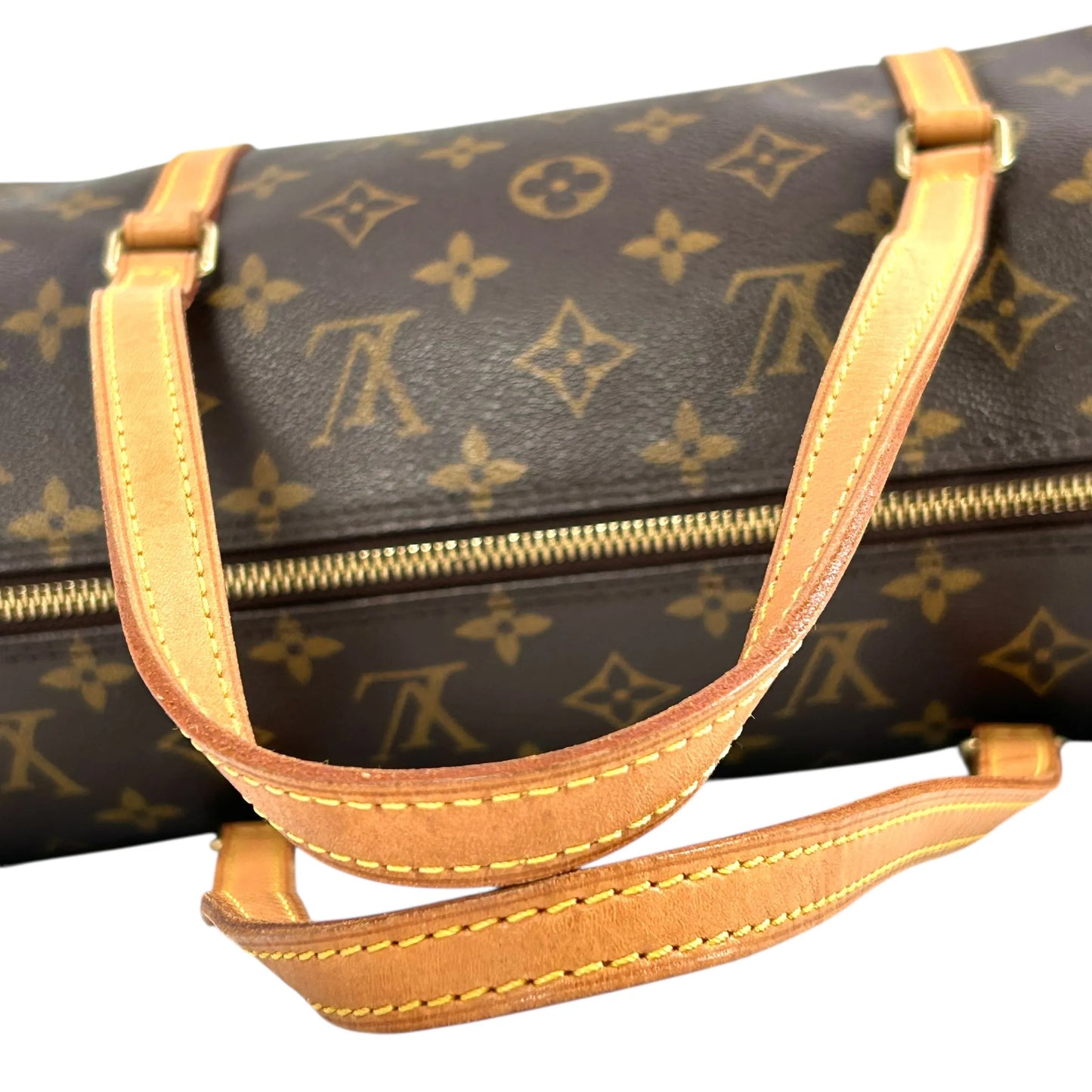 Louis Vuitton パピヨン30 モノグラム キャンバス ハンドバッグ - ブラウン