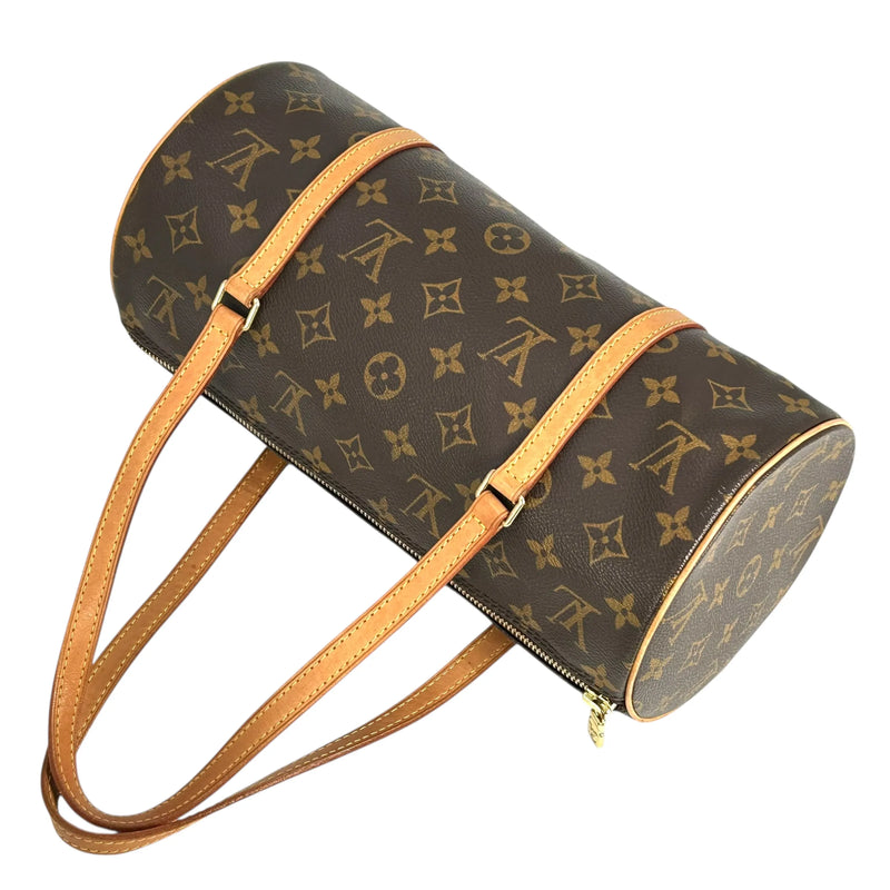 Louis Vuitton パピヨン30 モノグラム キャンバス ハンドバッグ - ブラウン