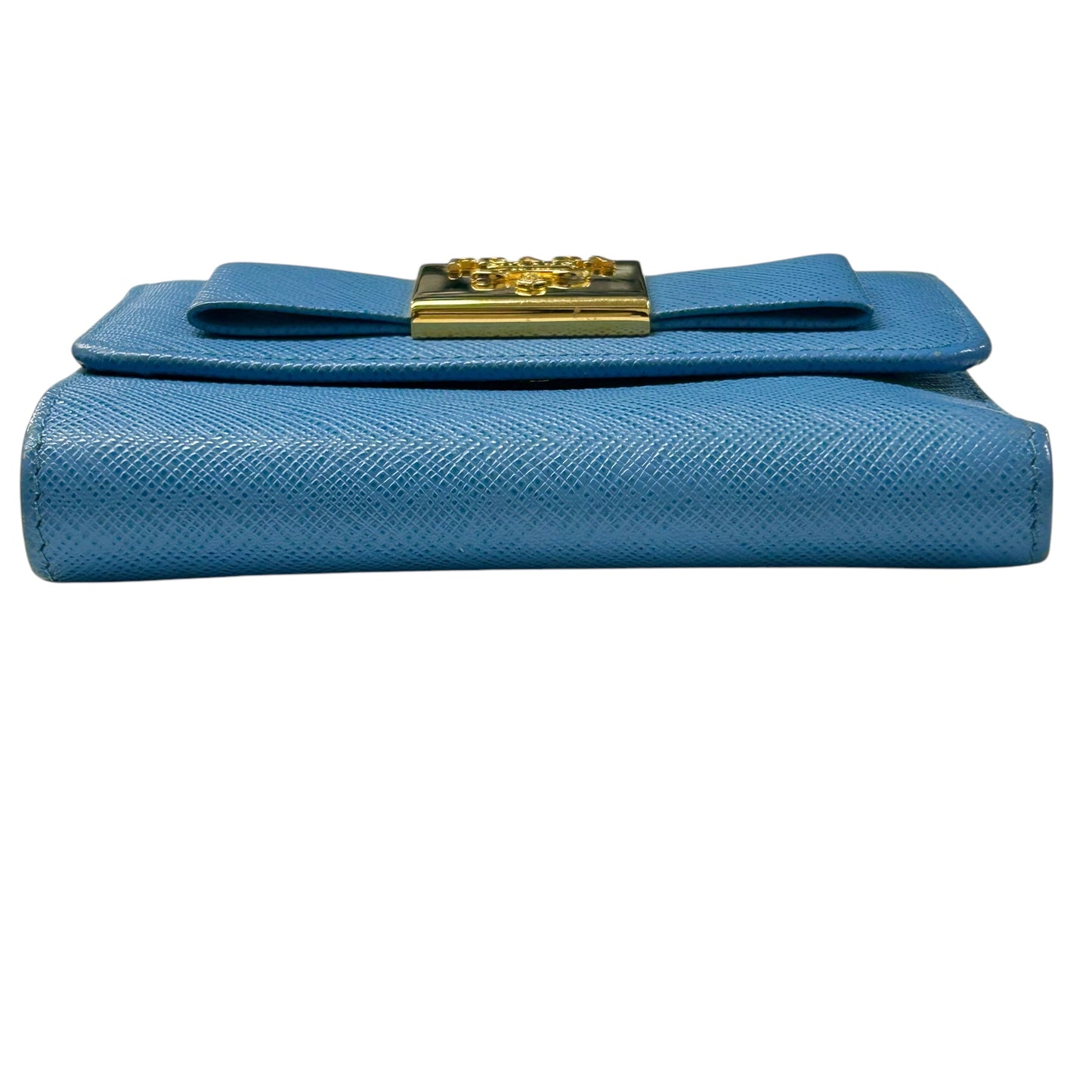 PRADA Saffiano  ribbon Tri-fold wallet