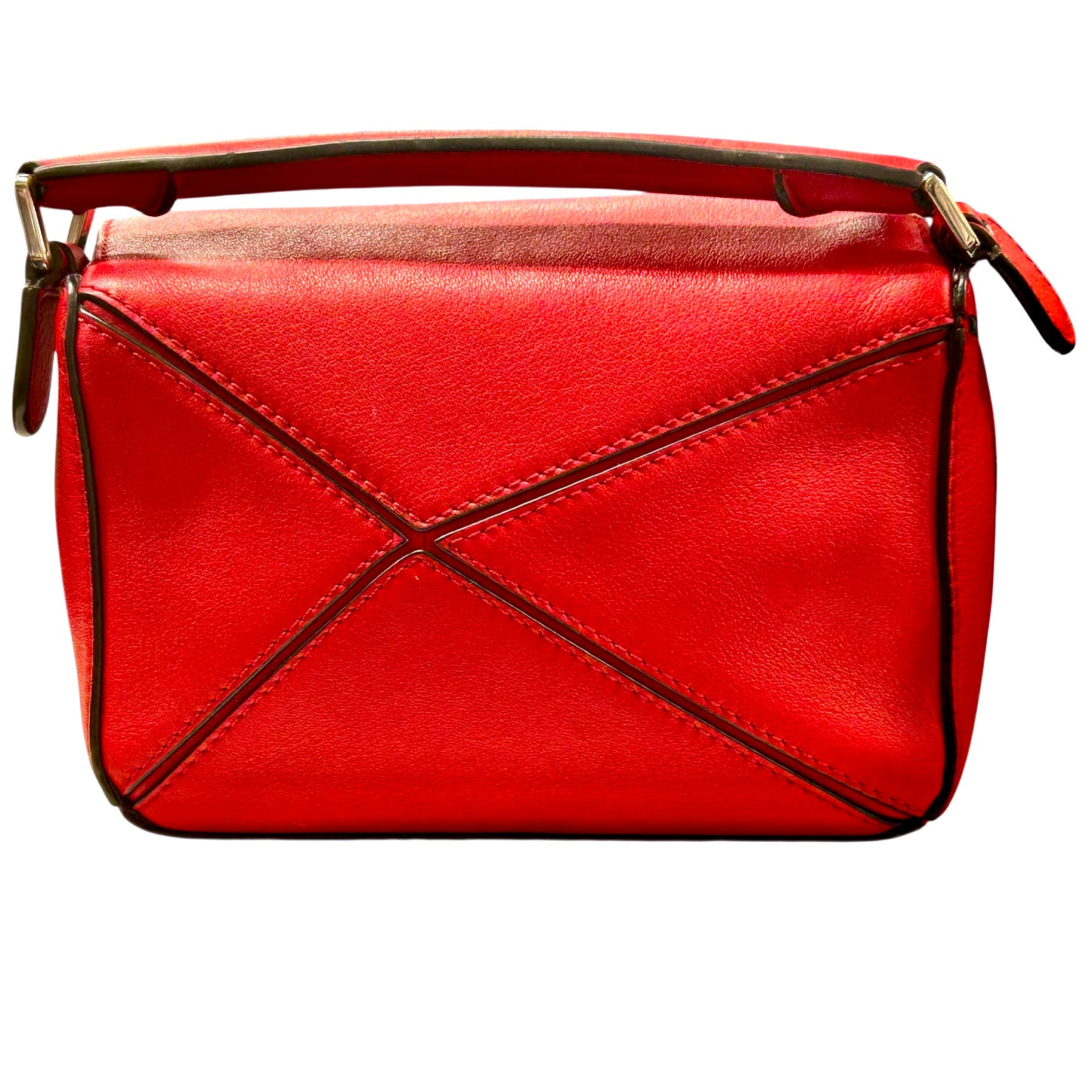 LOEWE Puzzle Mini Bag Red Hand Bag - Red