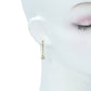 K18 Yellowgold Whitegold Earring