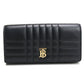 BURBERRY Quilted Leather Lola Long Wallet - Black