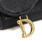 Dior Saddle Leather Key Case - Black