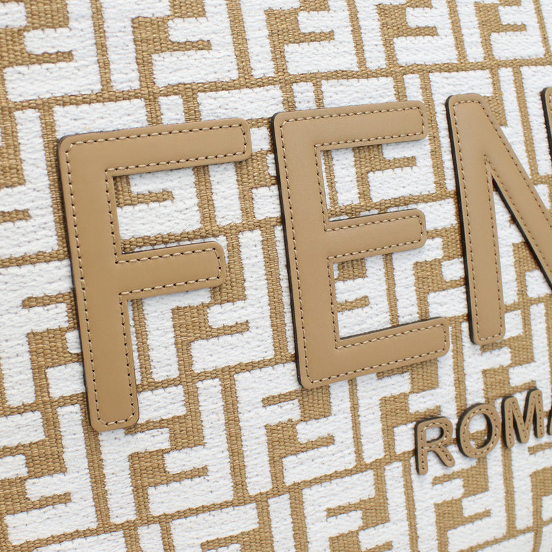 FENDI Sunshine Medium Shopper Hand Bag - Brown