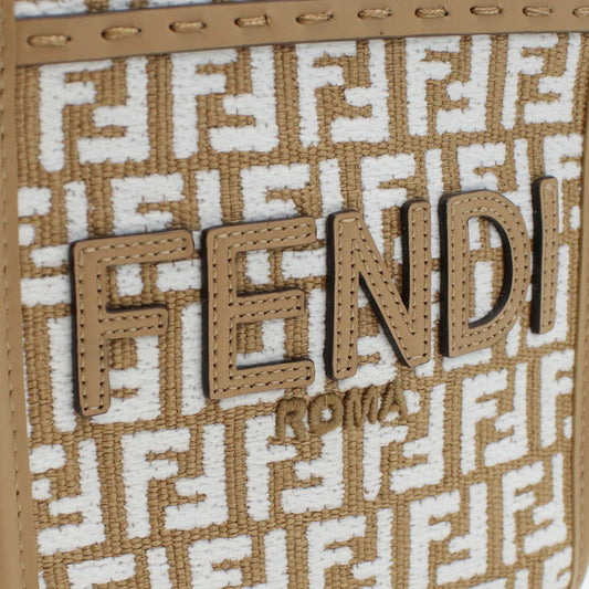 FENDI Sunshine Shopper Hand Bag - Brown