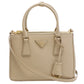 PRADA Galleria Saffiano Leather Hand Bag Shoulder Bag - Beige