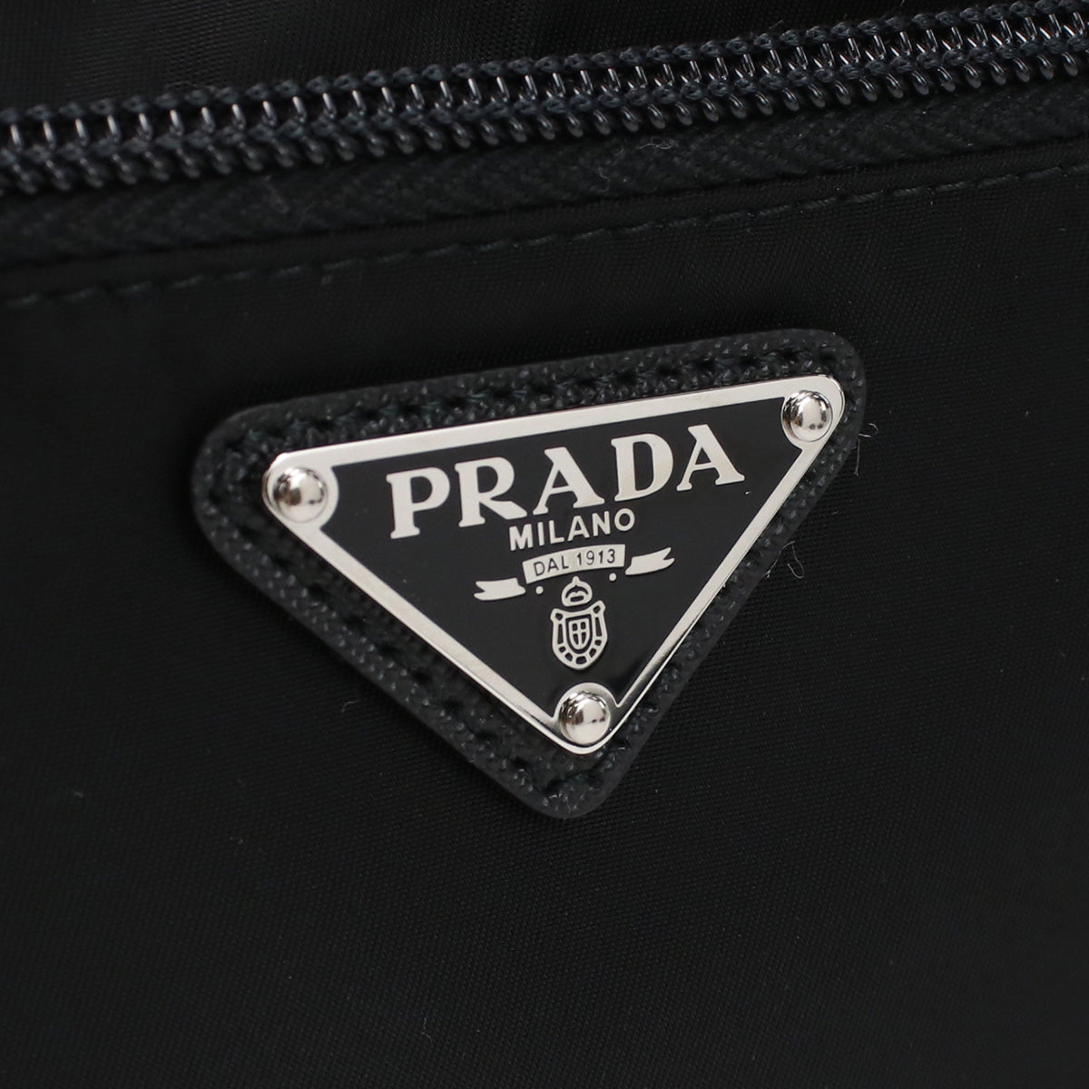 PRADA Saffiano Nylon Shoulder Bag - Black