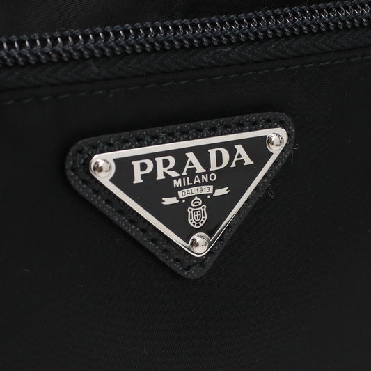 PRADA Saffiano Nylon Shoulder Bag - Black