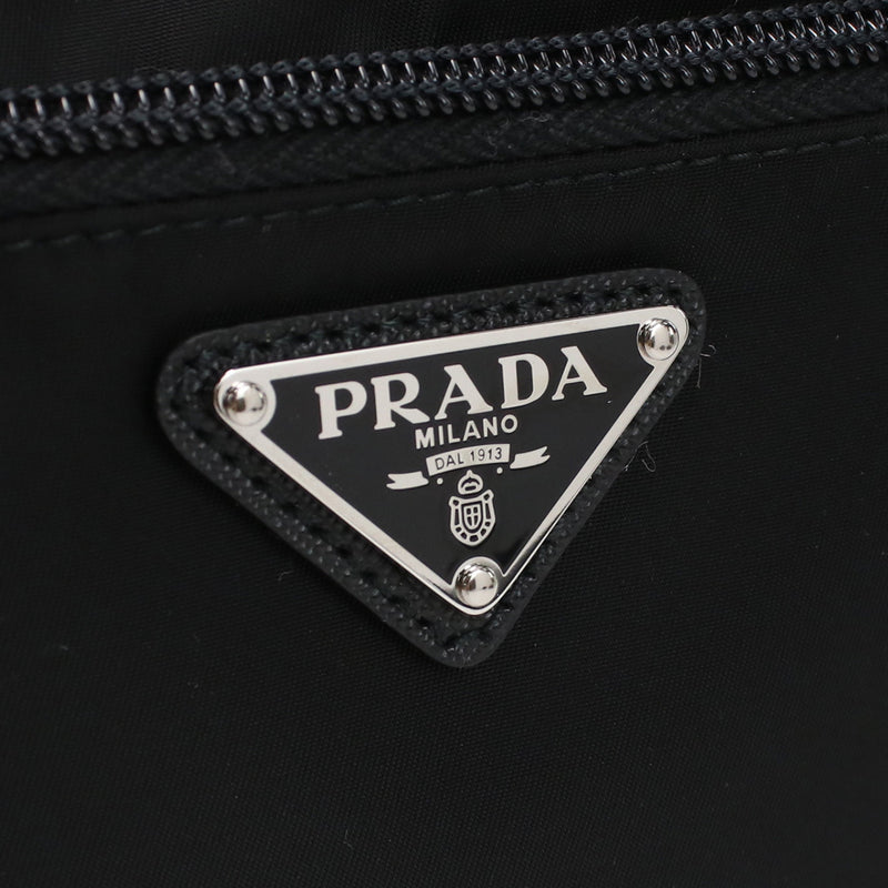 PRADA Saffiano Nylon Shoulder Bag - Black