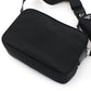 PRADA Saffiano Nylon Shoulder Bag - Black