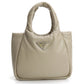 PRADA Small Padded Re-Nylon Tote Bag Hand Bag - Beige