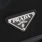 PRADA Re-Nyron And Saffiano Leather Shoulder Bag - Black