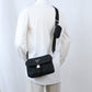 PRADA Saffiano Leather Shoulder Bag - Black