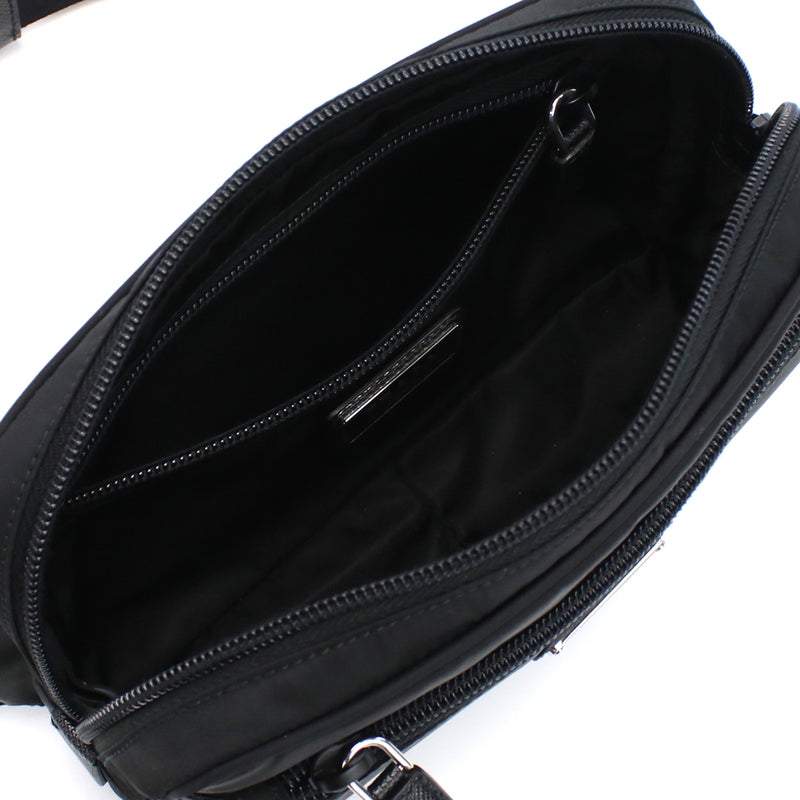 PRADA Saffiano Leather Belt Body Bag - Black
