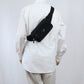 PRADA Saffiano Leather Belt Body Bag - Black