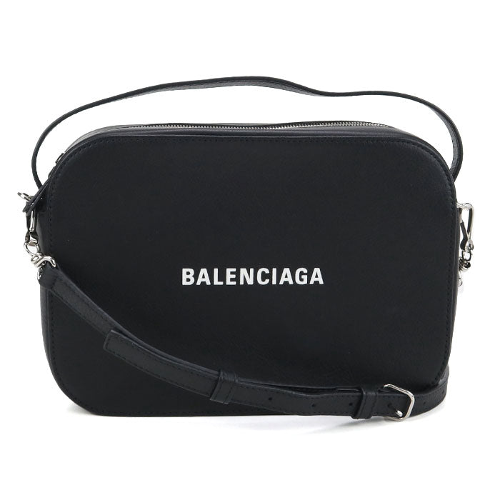 BALENCIAGA エブリデイ カメラバッグ レザー ショルダーバッグ - ブラック