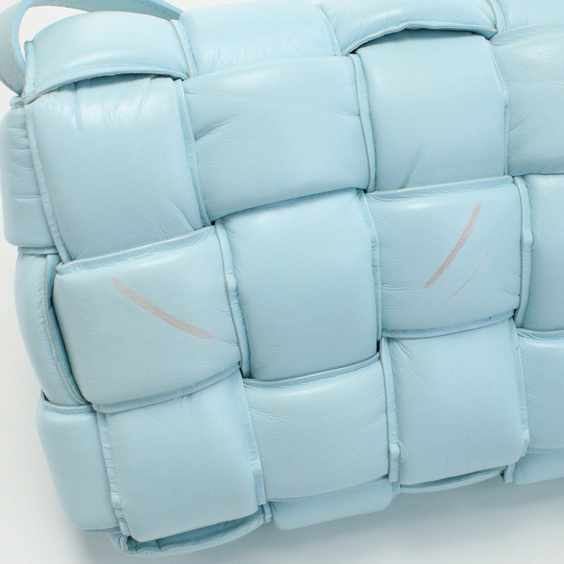 BOTTEGA VENETA Intrecciato Padded Cassette Shoulder Bag - Blue