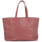 BOTTEGA VENETA Intrecciato Leather Tote Bag - Pink
